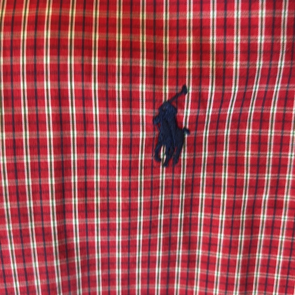 Ralph Lauren | Men's Red Yarmouth Checkered Shirt - Picture 4 of 11